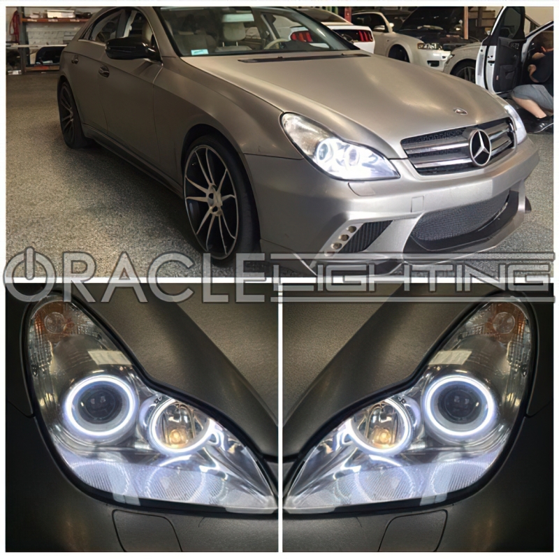 Mercedes-Benz CLS Headlight Halo Kit - ORACLE Lighting - LED, SMD, ColorSHIFT - Green - `04-`10